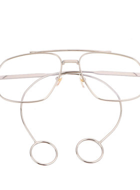 余景天同款大脸近视墨镜夸张耳饰