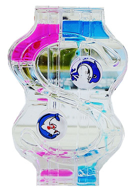 双色油滴沙漏液体小孩玩具