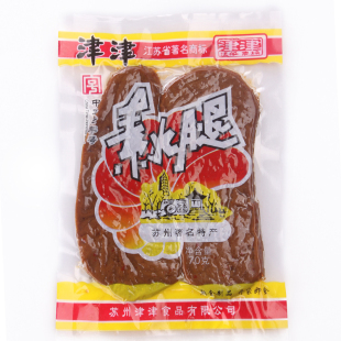 津津素火腿70g袋装素爆鱼素肉素食小吃零食10袋包邮