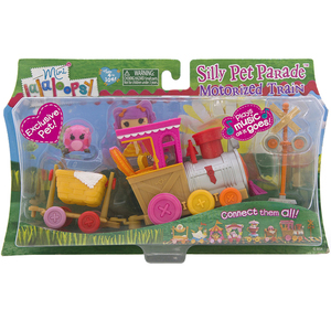 Lalaloopsy乐乐天使 娃娃大头纽扣Silly Pet Paeade发声火车玩具