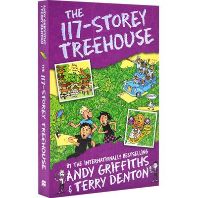 现货 小屁孩树屋历险记 英文原版 The 117-Storey Treehouse 117层疯狂树屋历险记 桥梁章节书 儿童读物