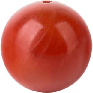 原矿保山南红珠子散珠单颗圆珠隔珠柿子红满肉老料手串diy配饰品