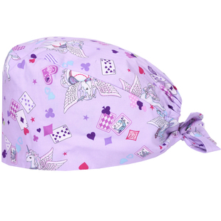 印花手术帽春夏薄款女棉手术室帽子化疗包头帽整容口腔医生护士