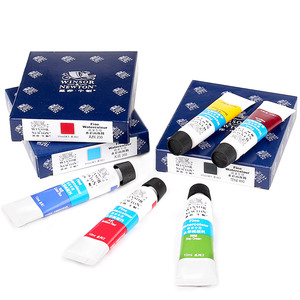 温莎牛顿丙烯颜料套装18色24色 手绘墙绘涂指甲颜料管装画家专用