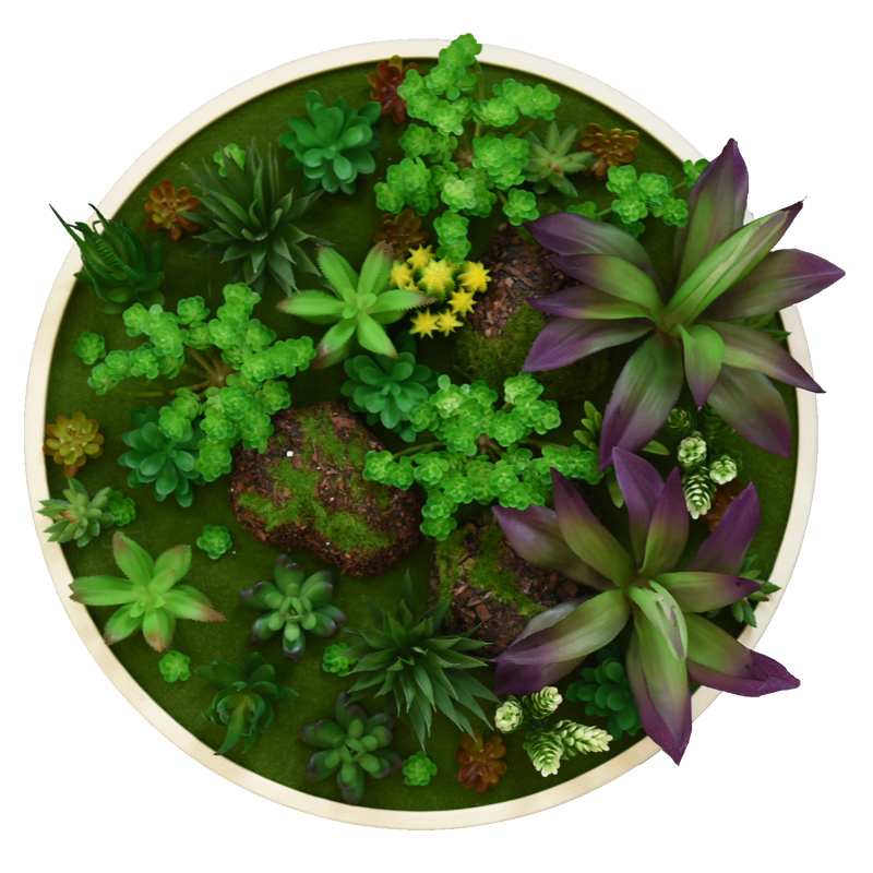 仿真花壁挂北欧装饰中式餐厅绿植墙面挂墙挂件主题地中海背景墙