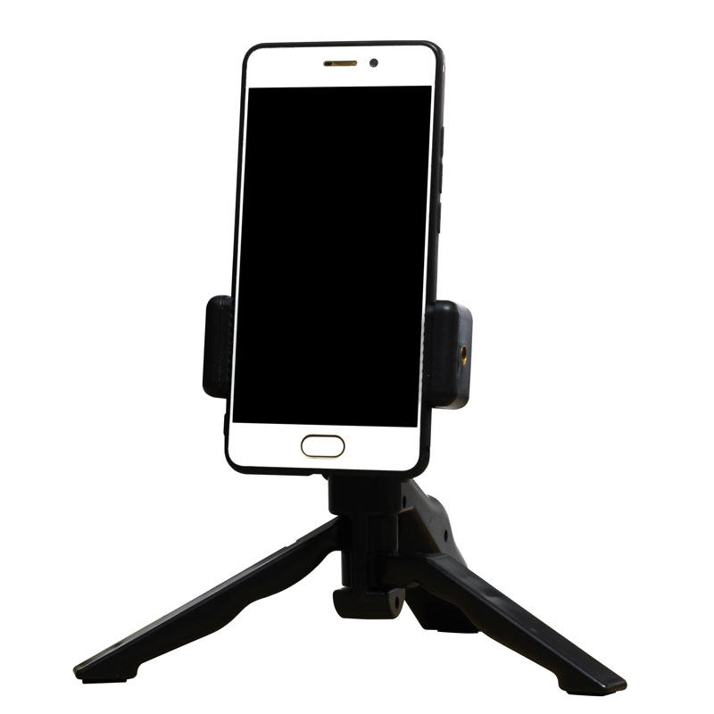 手机支架桌面直播三角手持三脚架手机夹吃播手机架手拿张同学同款