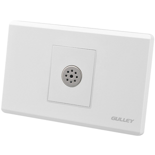 118型开关插座面板 雅白墙壁长方形一位小盒过道声控感应开关