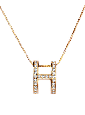 2022年新款法式轻奢h女s925项链