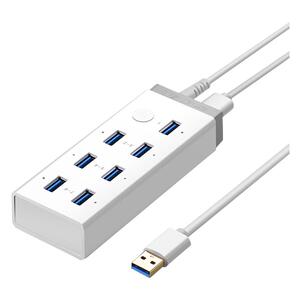 绿联usb分线器带电源供电一拖七3.0hub电脑多接口集线转换扩展器