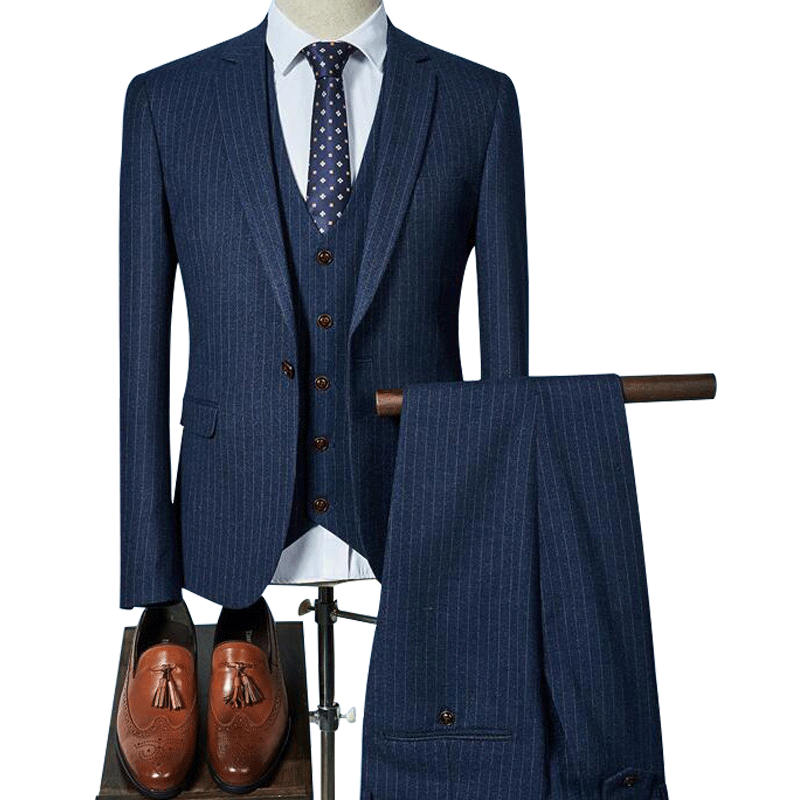 西服套装男三件套韩版修身结婚礼服怎么样？不要单看众测表面？