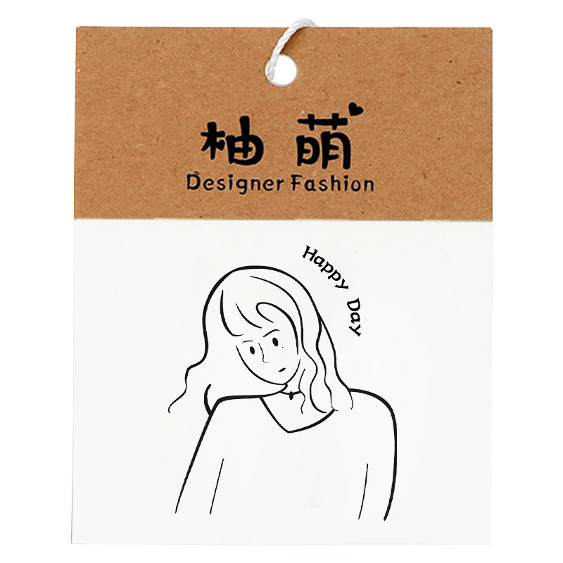 吊牌定做童装女装定制可爱服装店