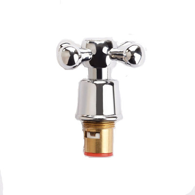 加厚整套十字梅花轮把手全铜阀芯冷热淋浴混水阀龙头快开手柄配件