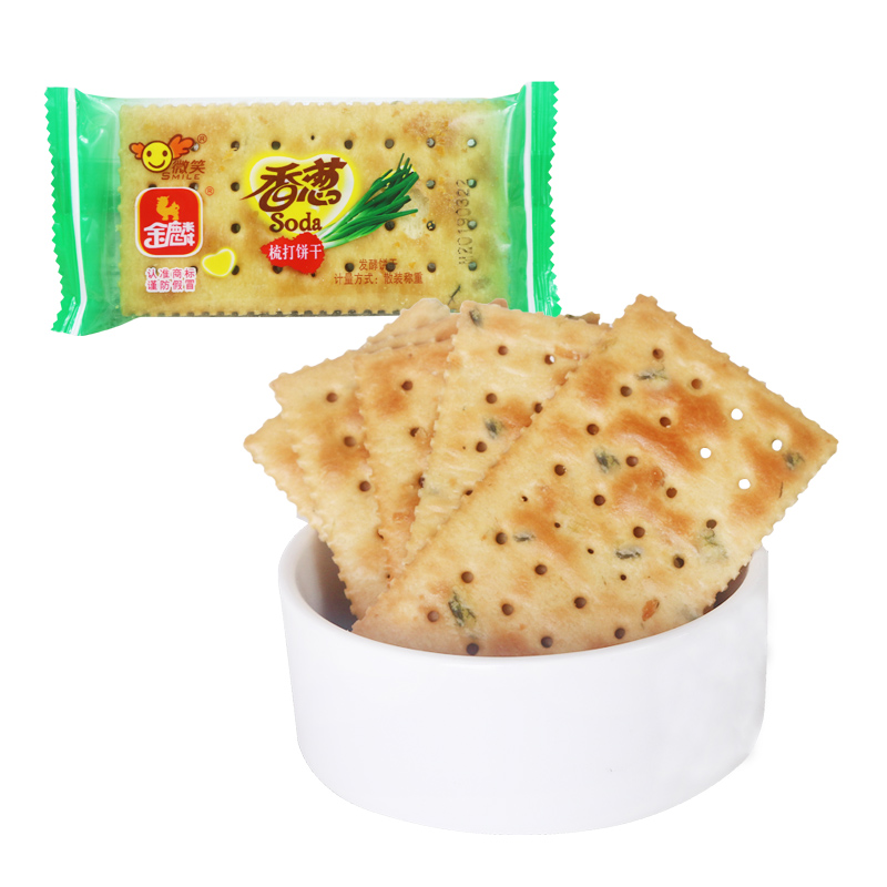 金麟香葱酥脆苏打饼干梳打包装