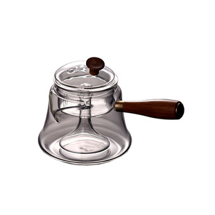 班意 侧把煮茶壶耐高温玻璃蒸茶器家用蒸汽壶花茶黑茶普洱泡茶壶