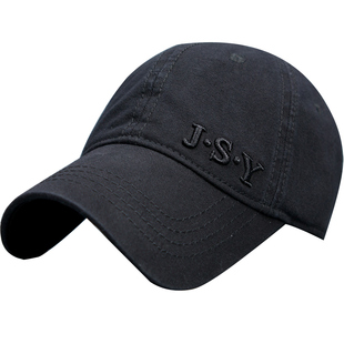 春秋季男士休闲棒球帽 遮阳帽水洗防晒男士帽子JSY夏帽子包邮棉质