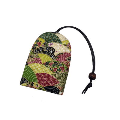 布艺复古方便实用抽拉式钥匙包