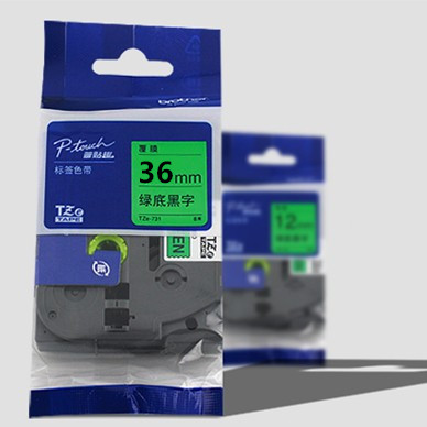 兄弟标签打印机色带 36mm PT-9800PC  9700PC 3600标签纸带tz-661
