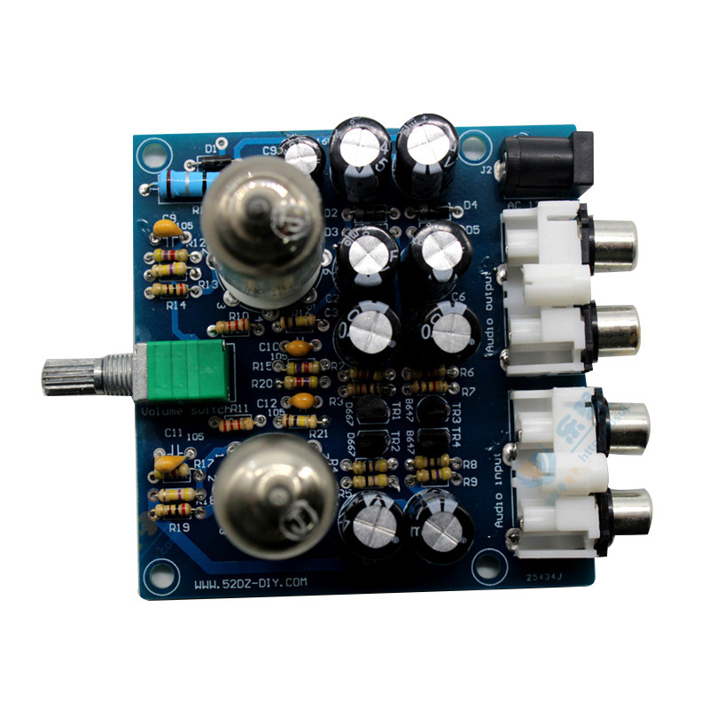 6J1电子管音响电子diy套件hifi发烧级前后级lm1875t胆机功放制作