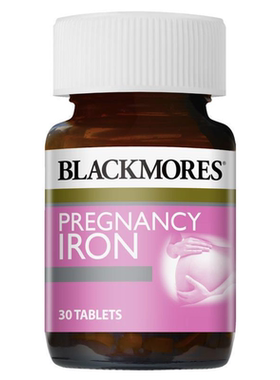 澳洲直邮 Blackmores 女性补铁片 Iron铁元素 30粒 孕期可用