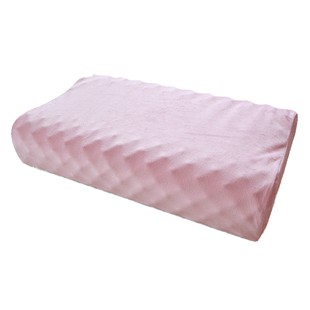 泰国乳胶枕套 58*35波浪形高低护颈枕套 成人橡胶枕按摩颗粒枕套