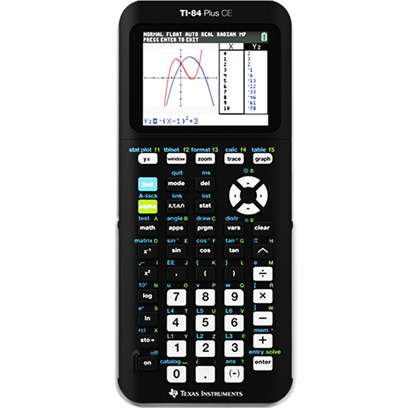 德州仪器TI-84 Plus CE彩屏图形计算器学生留学SAT/AP考试 ti84