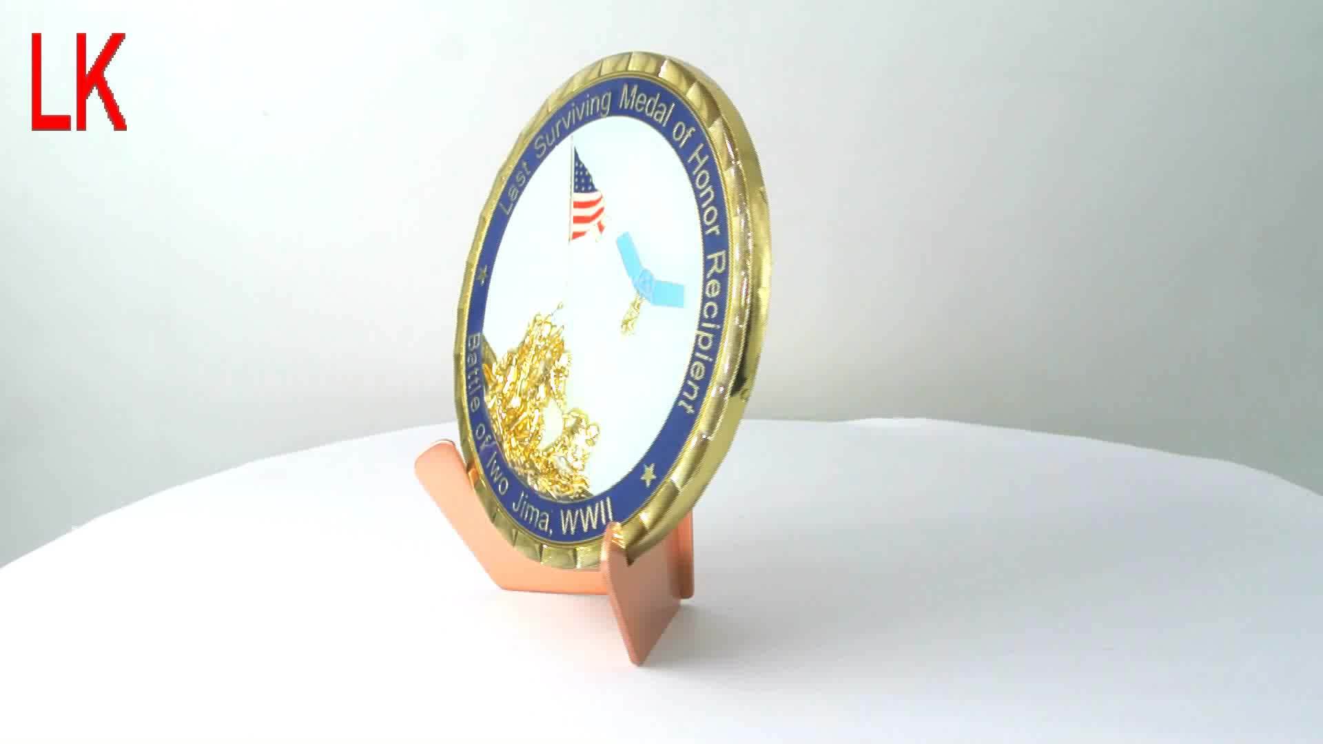 Best Selling Custom 3d Design Double Plated Euro Challenge Coin Buy