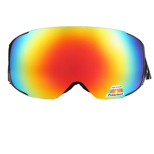 滑雪眼镜双层防雾男女款雪地护目镜磁吸滑雪镜偏光增光可卡近视