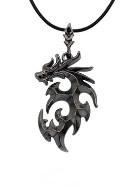 十二生肖火焰龙图腾男朋友吊坠