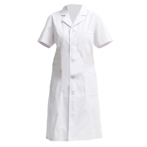 医生服蓝边白大褂工作服隔离衣