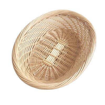 馒头筐柳编水果桌面藤篮