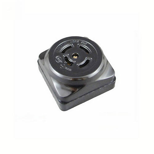 台湾隆光LKEW明装电木LK2420K 20A250V4P旋转自锁插座WK2420黑色