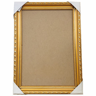 相框a4实木画框A3家用照片营业执照人像挂墙遗像框黑色白金色欧式