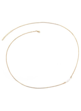 JZ BellyChain欧美简约bikini身体链女 ins海边性感珍珠舞蹈腰链