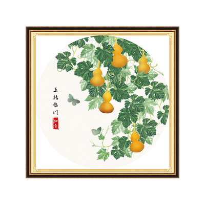 十字绣蒙娜丽莎葫芦小件福禄
