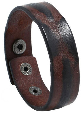 欧美风复古牛皮男士饰品学生手环