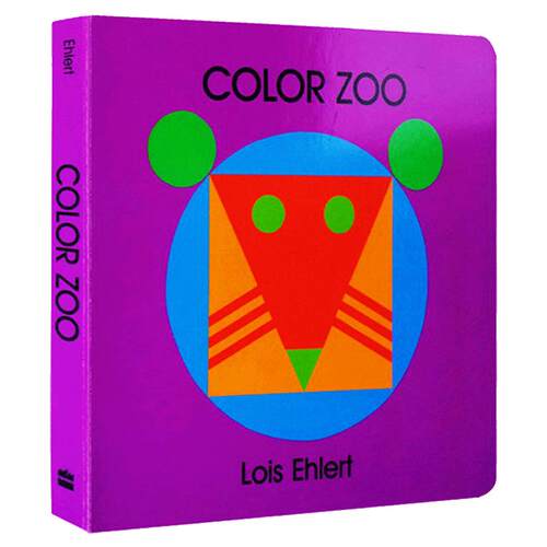 英文原版 Color Zoo 五彩动物园 儿童纸板洞洞书 廖彩杏书单 Lois Ehlert 吴敏兰书单同场加映 儿童早教启蒙绘本