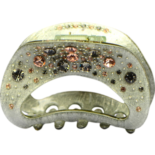 7CM亚克力抓夹发卡卡子发夹 韩国盘发头夹夹子头饰中小号水钻发饰