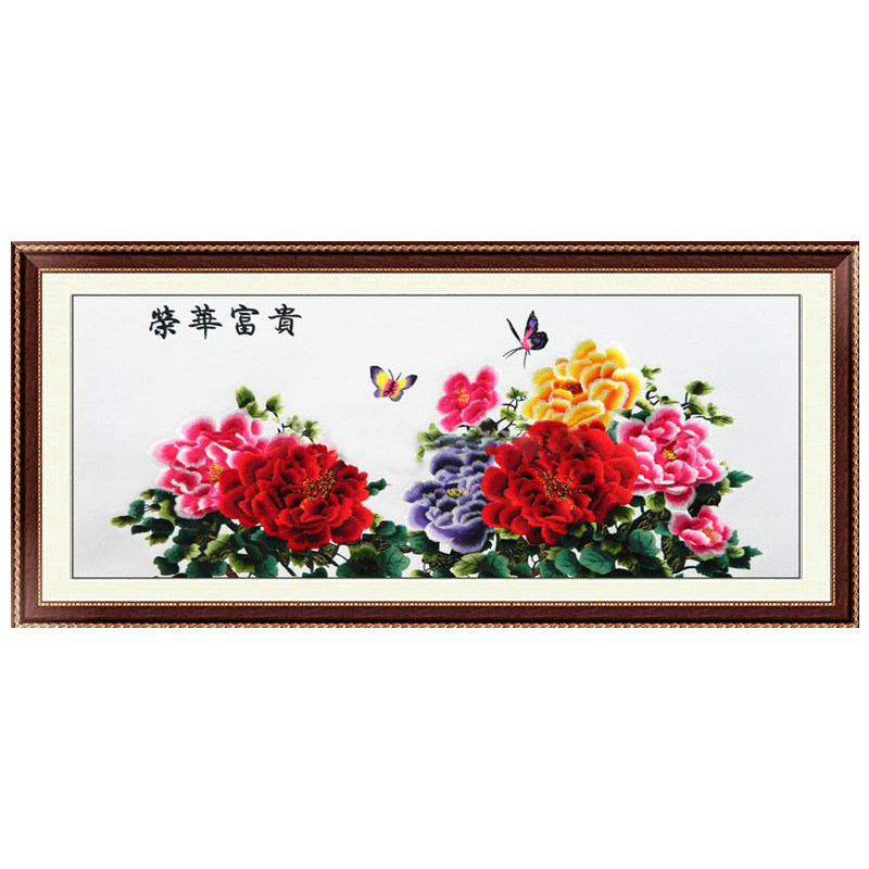 荣华富贵超实惠婚礼刺绣牡丹花