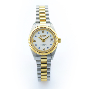 海达手表上海产经典时尚百搭复古间金大气自动女机械表库存全新