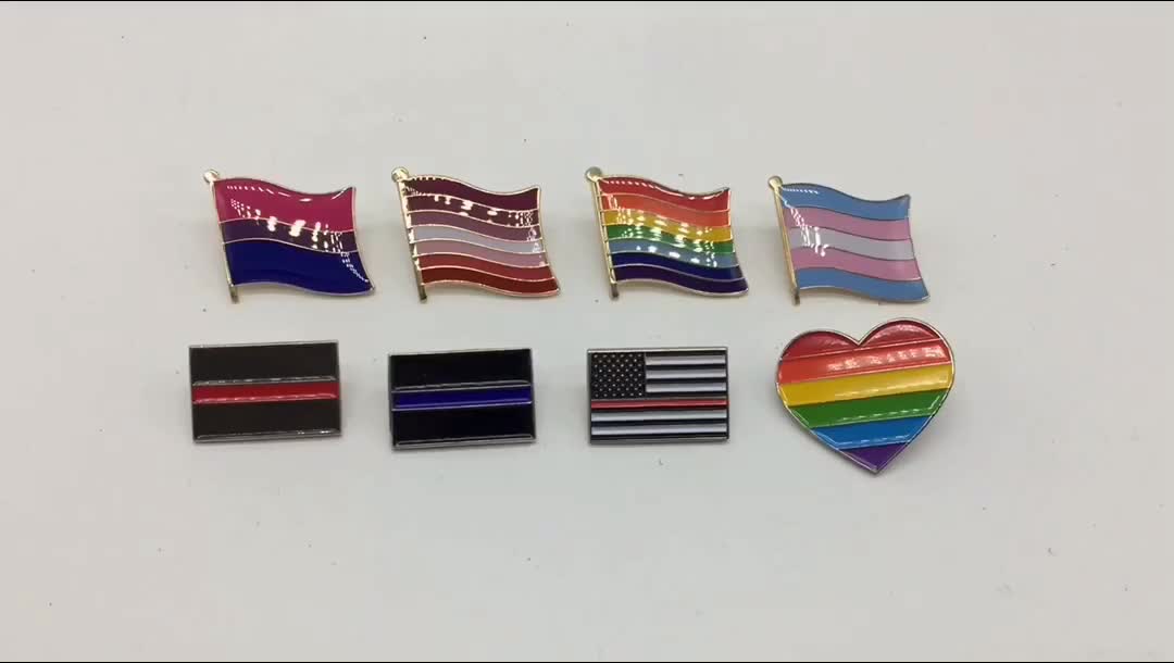 ASEXUAL PRIDE FLAG LAPEL PIN 16mm Gay Lesbian LGBT LGBTQ Hat Tie Tack Badge 