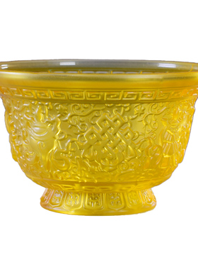 供佛密宗八供碗仿琉璃包邮