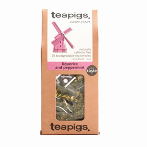 teapigs茶猪猪薄荷甘草茶无咖啡因15个三角袋泡茶包无咖啡因进口