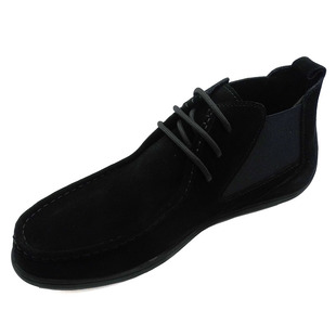 2024秋冬新款高邦鞋男时尚纯色反绒皮系带真皮休闲鞋男潮翻毛皮鞋