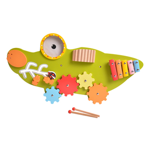 幼儿园游戏玩具早教儿童益智墙壁玩具墙面游戏操作板墙上装饰木质