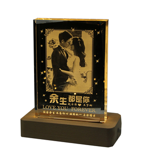 金婚50年纪念日礼物父母长辈钻石婚老婆闺蜜结婚周年照片定制摆件