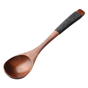 日式木勺木头勺子汤勺饭勺便携餐具小木勺搅拌勺家用蜂蜜勺吃饭