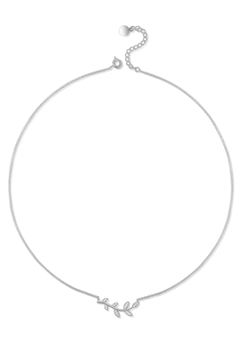 加拿大橄榄枝百搭小众设计锁骨链