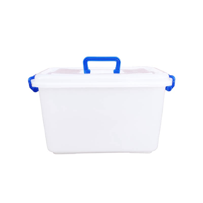 食品级纯白色收纳箱整理箱塑料盒子有盖大号手提储物箱食品盒包邮