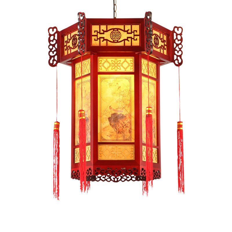 中式实木走廊大厅别墅仿古灯