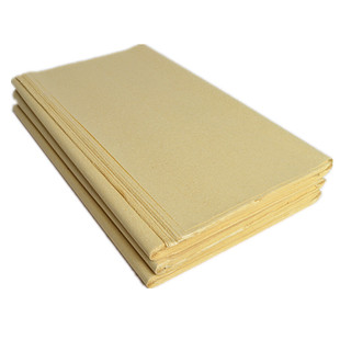 大山皮纸清仓处理仿古手工无格毛边纸毛笔字书法初学者入门临摹练习毛头纸元书纸半生熟三开学生练字专用